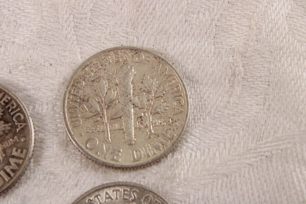 10 Roosevelt Silver Dimes - 12