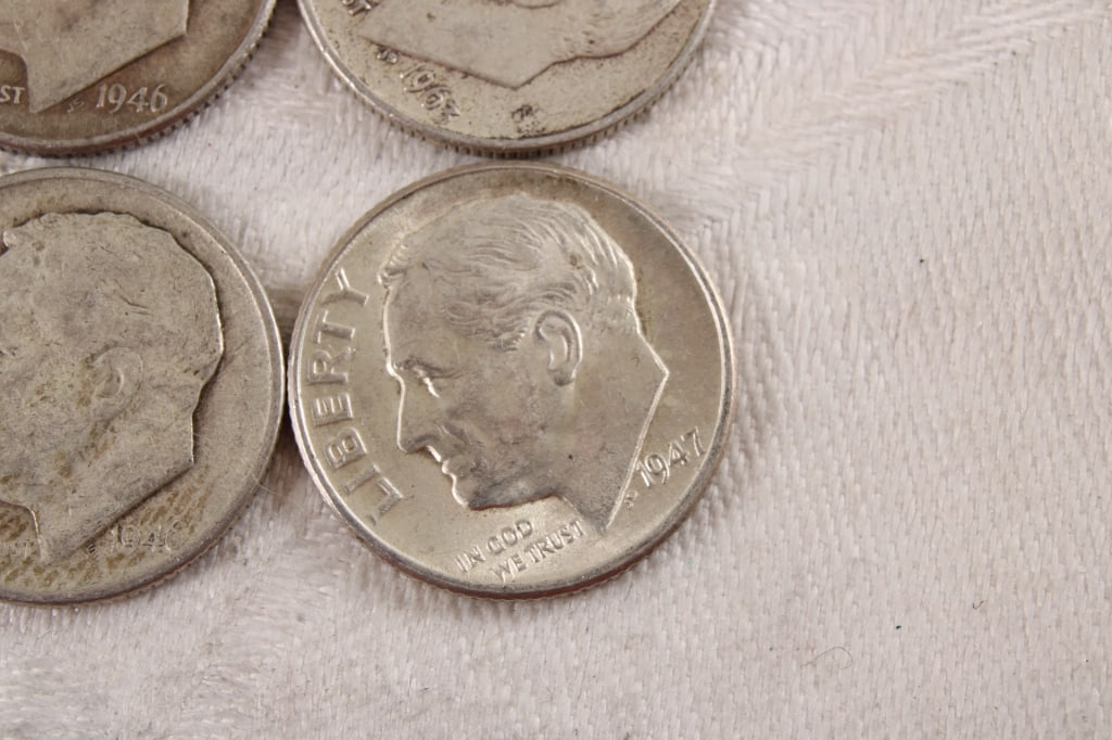 10 Roosevelt Silver Dimes - 7