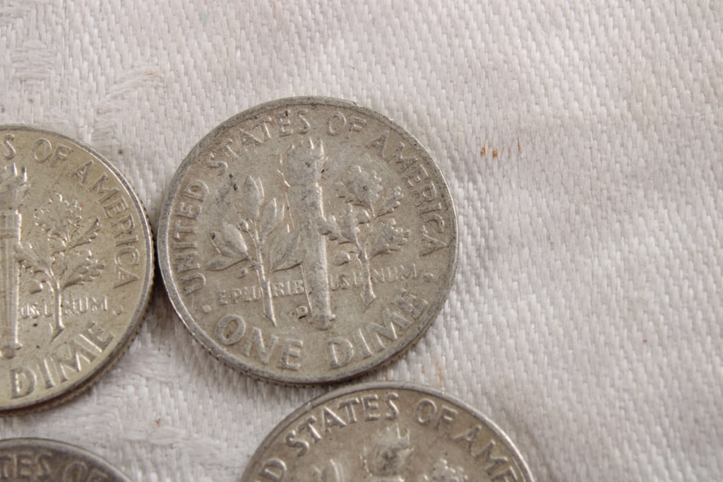 10 Roosevelt Silver Dimes - 12