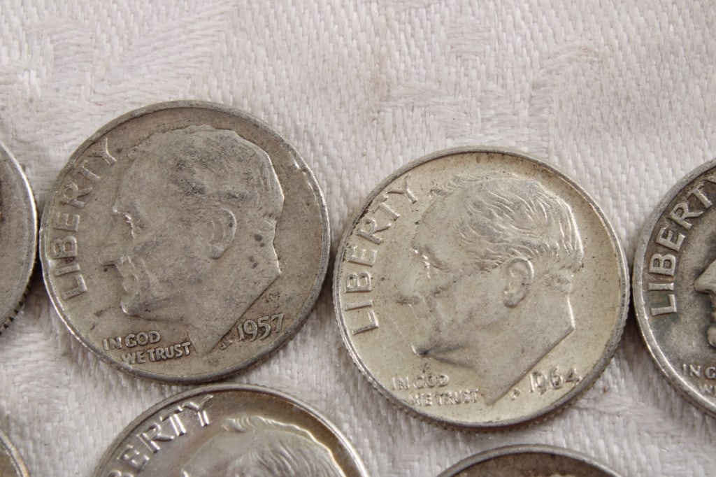10 Roosevelt Silver Dimes - 4
