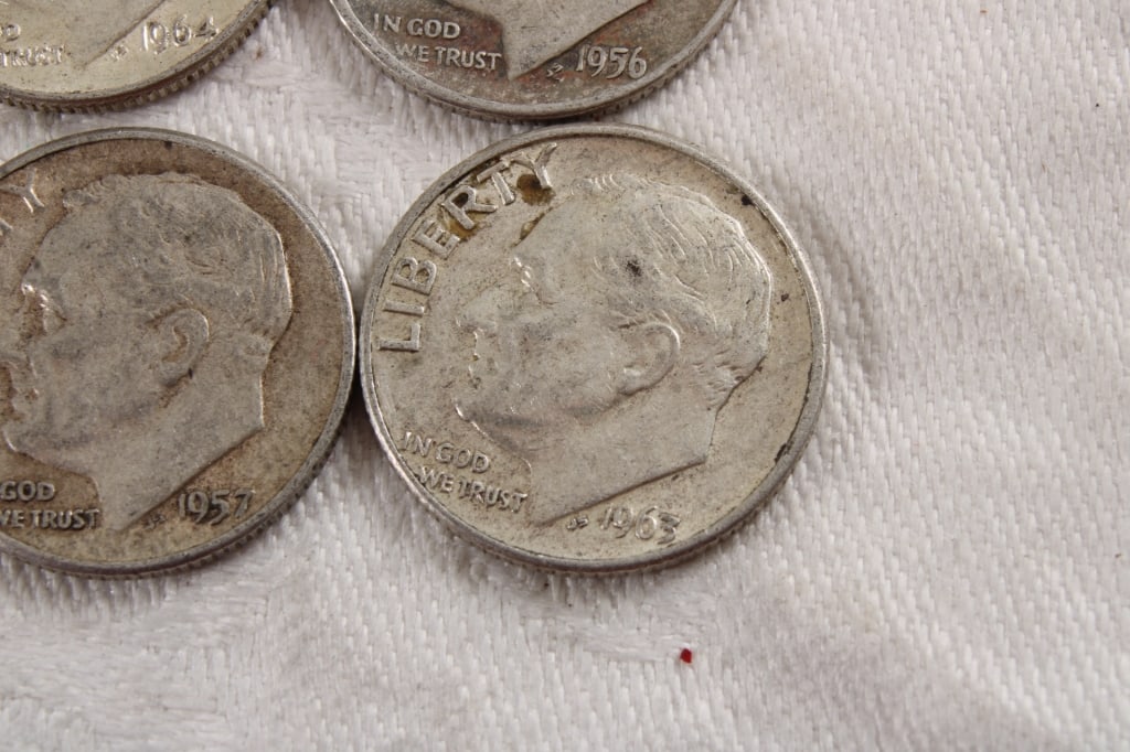 10 Roosevelt Silver Dimes - 7