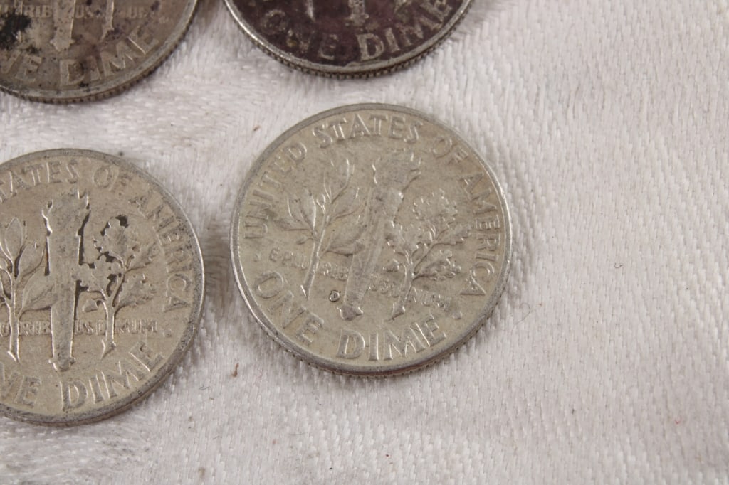 10 Roosevelt Silver Dimes - 13