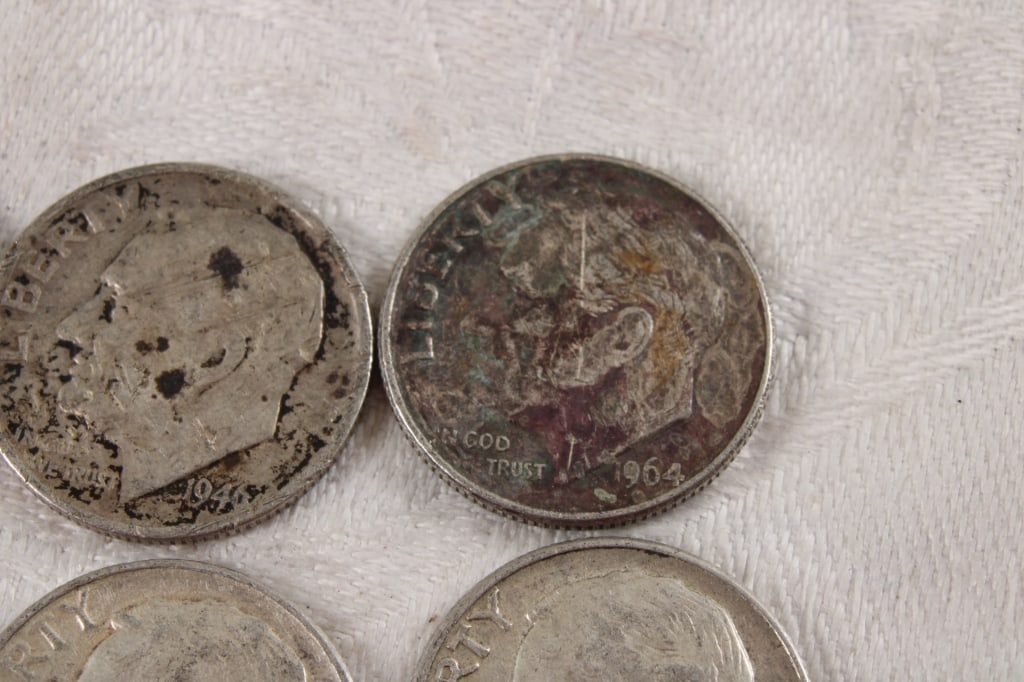 10 Roosevelt Silver Dimes - 6
