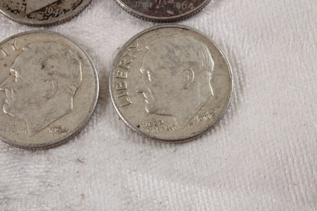 10 Roosevelt Silver Dimes - 7