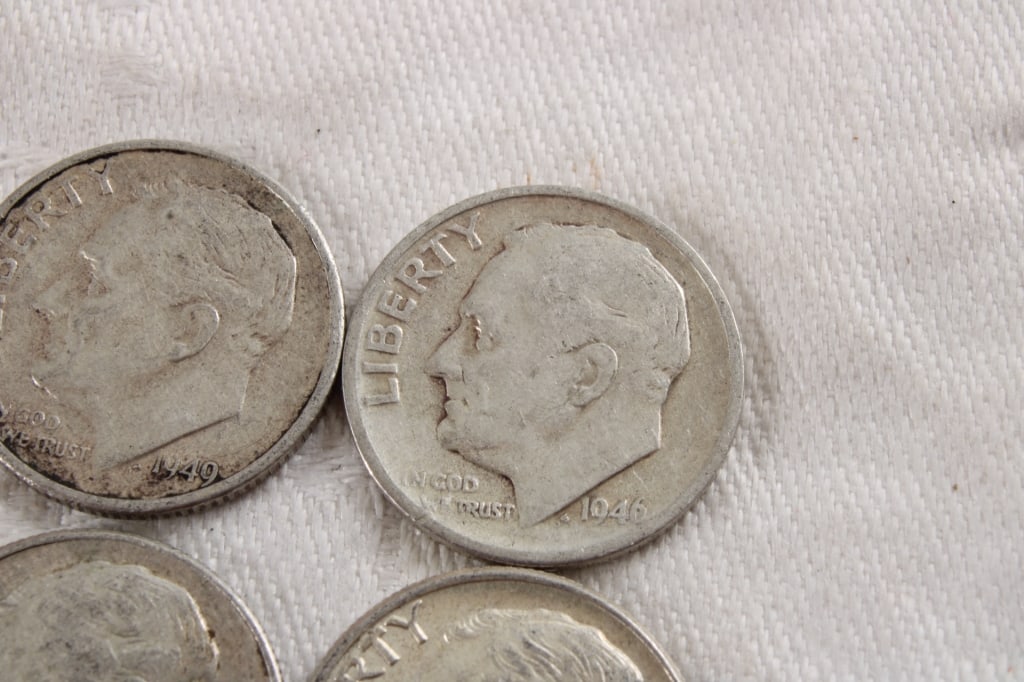 10 Roosevelt Silver Dimes - 6