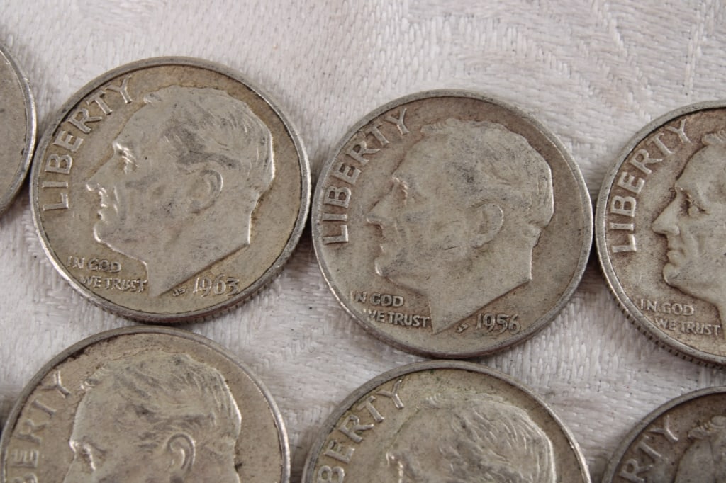 10 Roosevelt Silver Dimes - 4