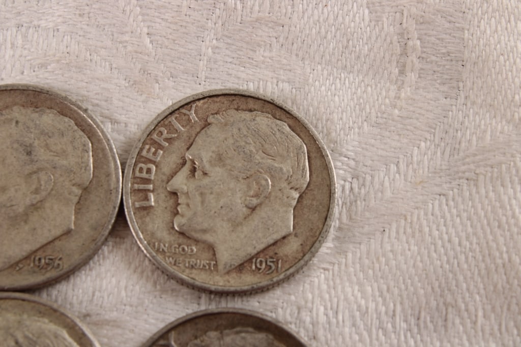 10 Roosevelt Silver Dimes - 6