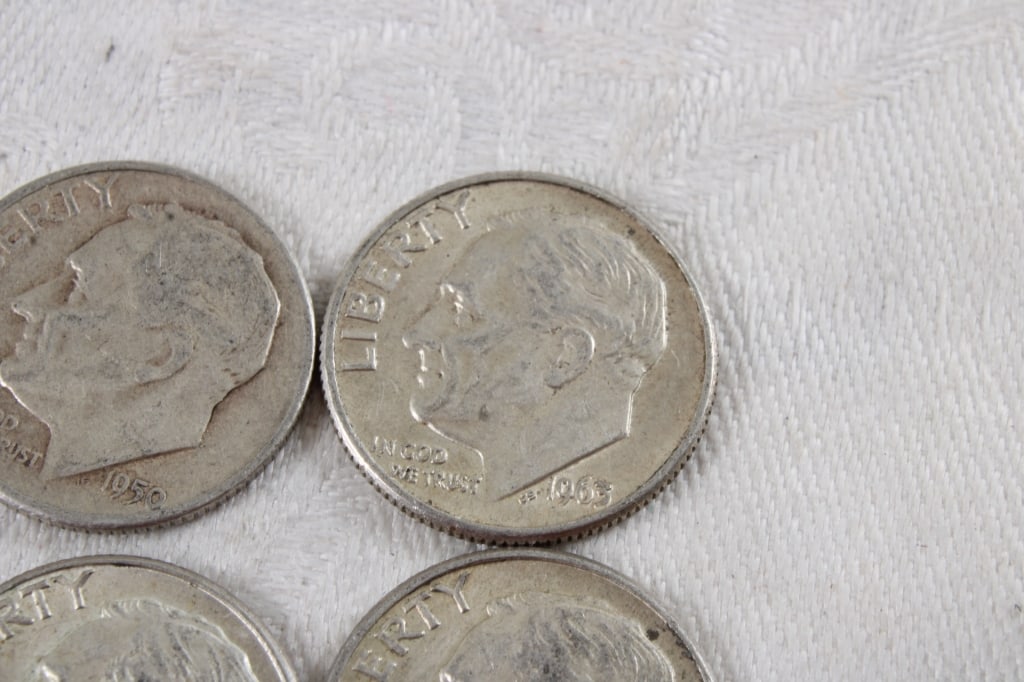 10 Roosevelt Silver Dimes - 6