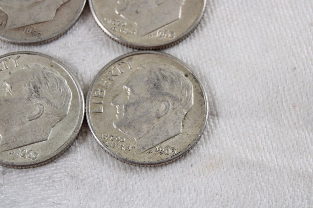 10 Roosevelt Silver Dimes - 7