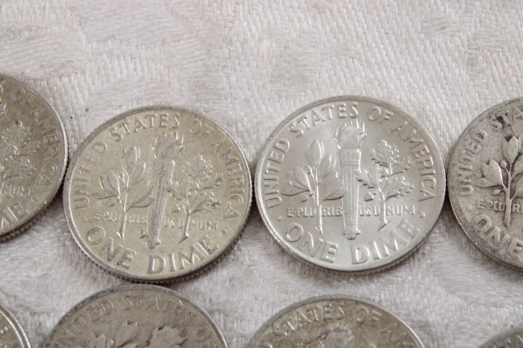 10 Roosevelt Silver Dimes - 10