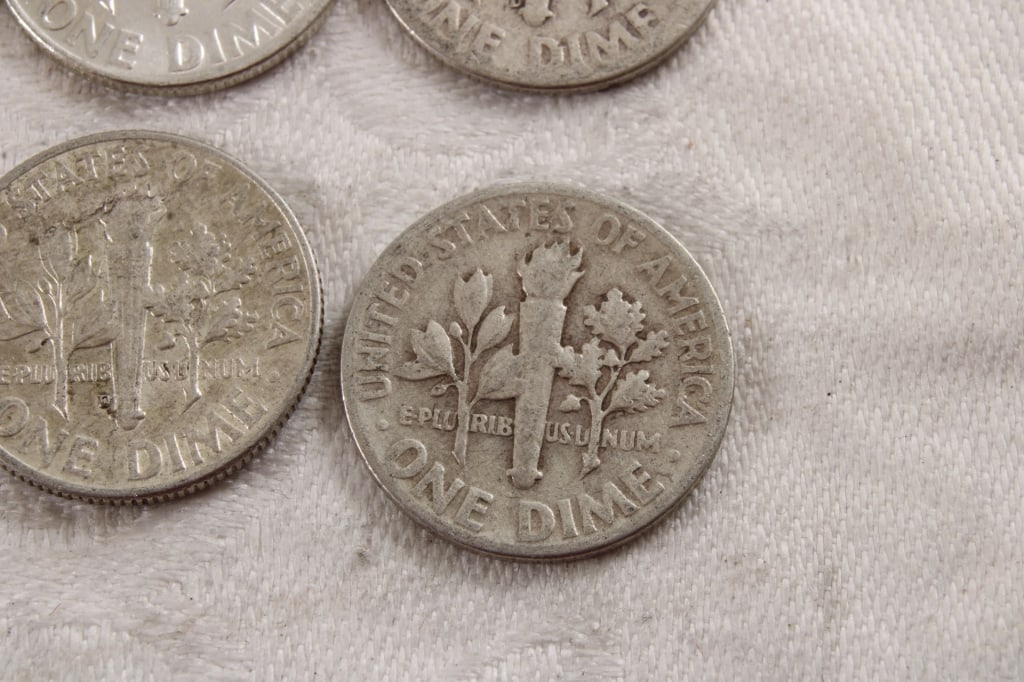 10 Roosevelt Silver Dimes - 13