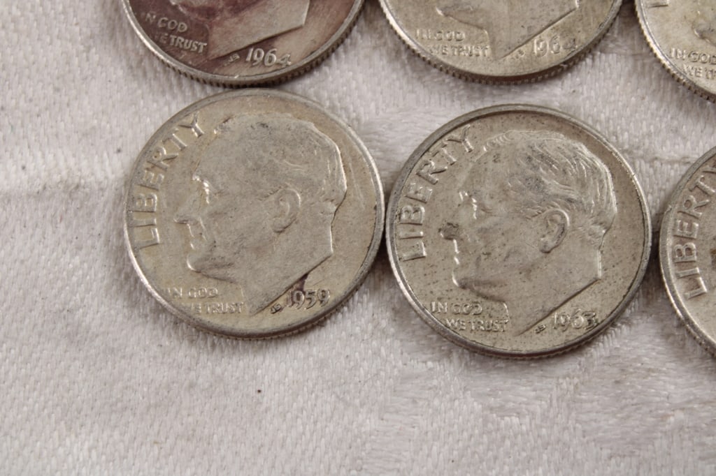 10 Roosevelt Silver Dimes - 3