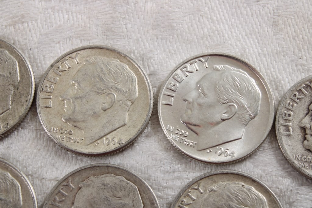 10 Roosevelt Silver Dimes - 4