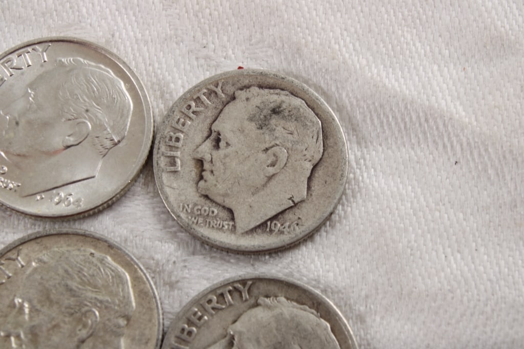 10 Roosevelt Silver Dimes - 6