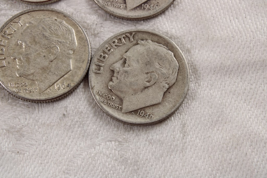 10 Roosevelt Silver Dimes - 7