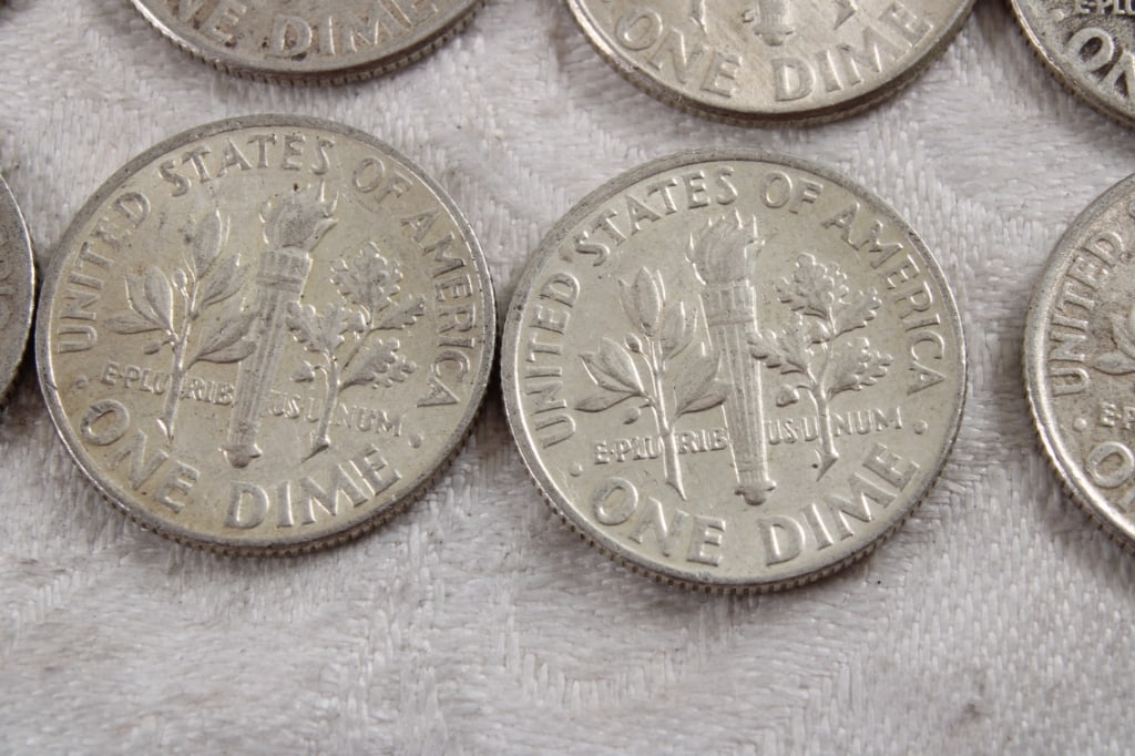 10 Roosevelt Silver Dimes - 11