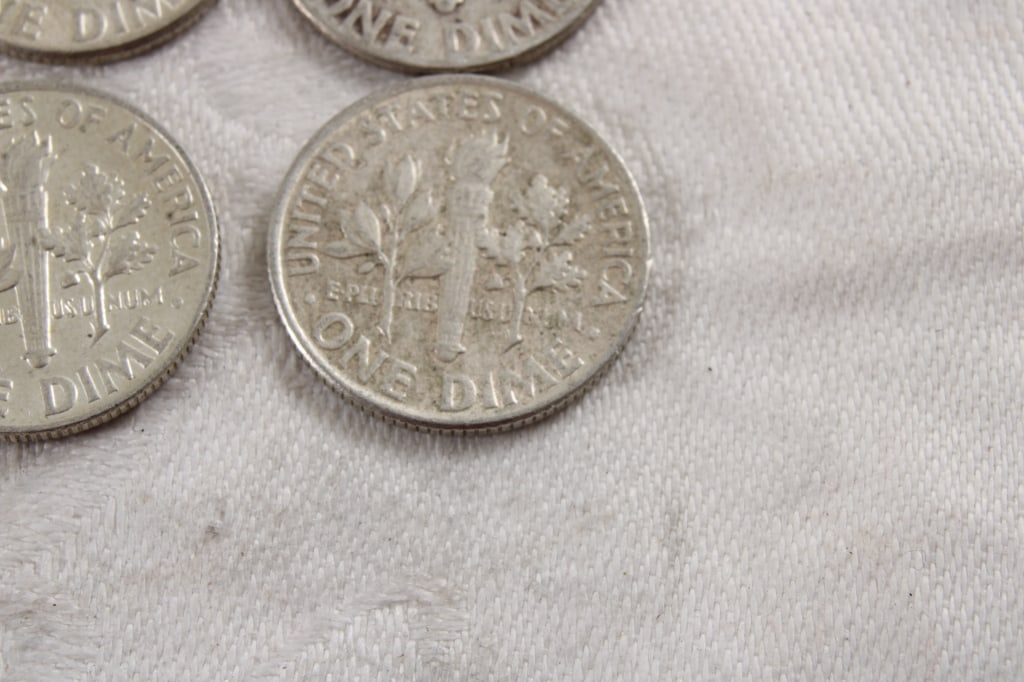 10 Roosevelt Silver Dimes - 13