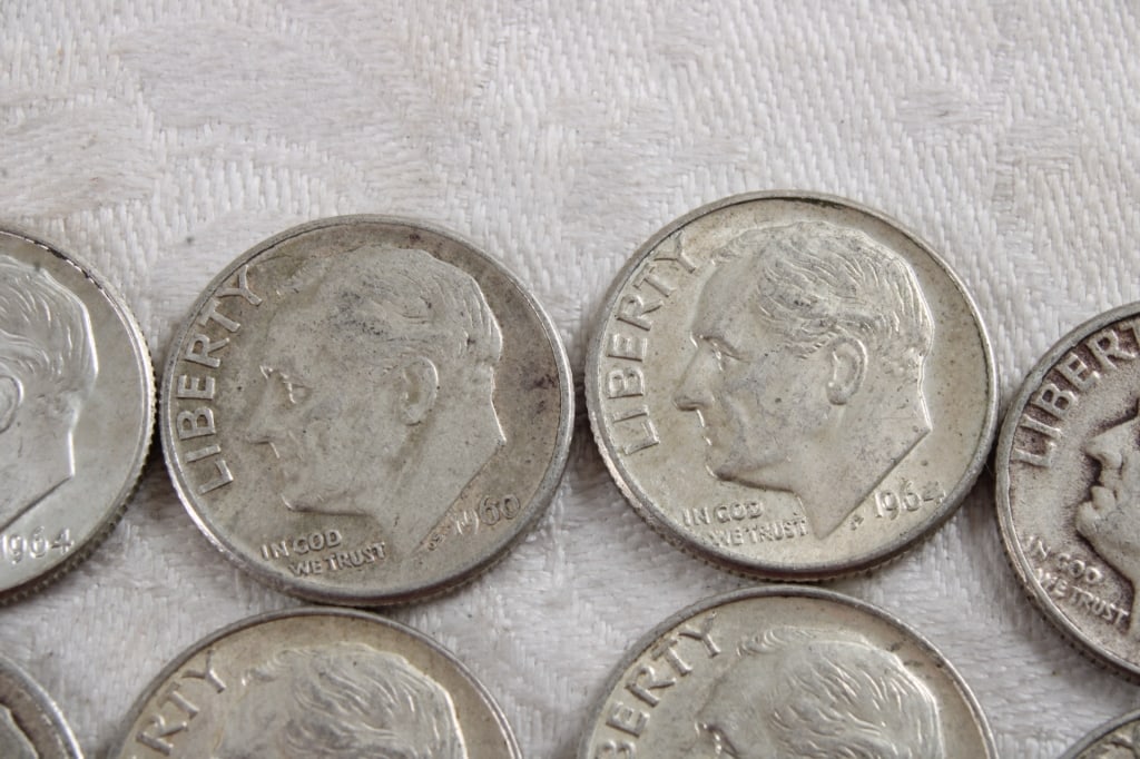 10 Roosevelt Silver Dimes - 4