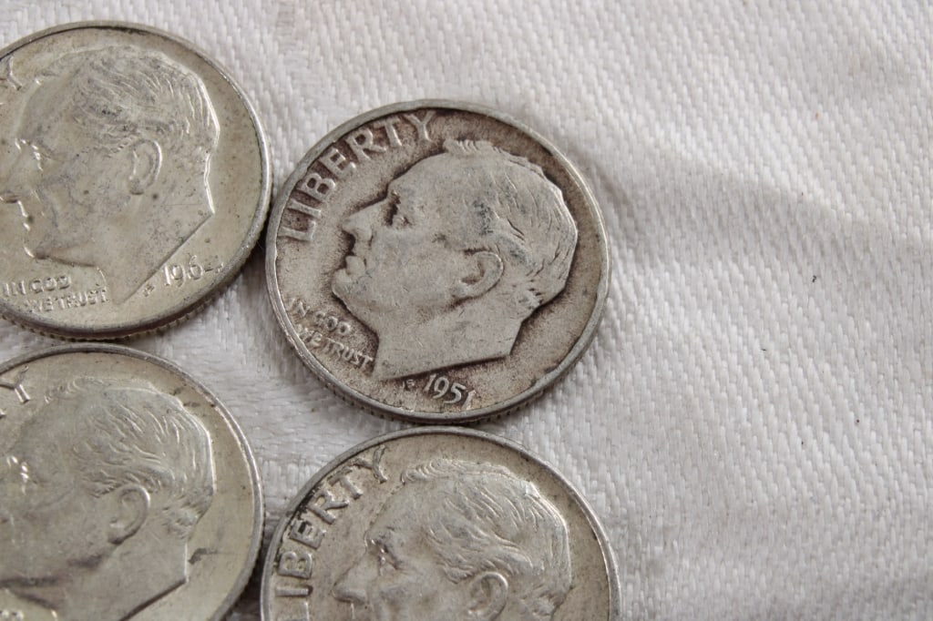 10 Roosevelt Silver Dimes - 6