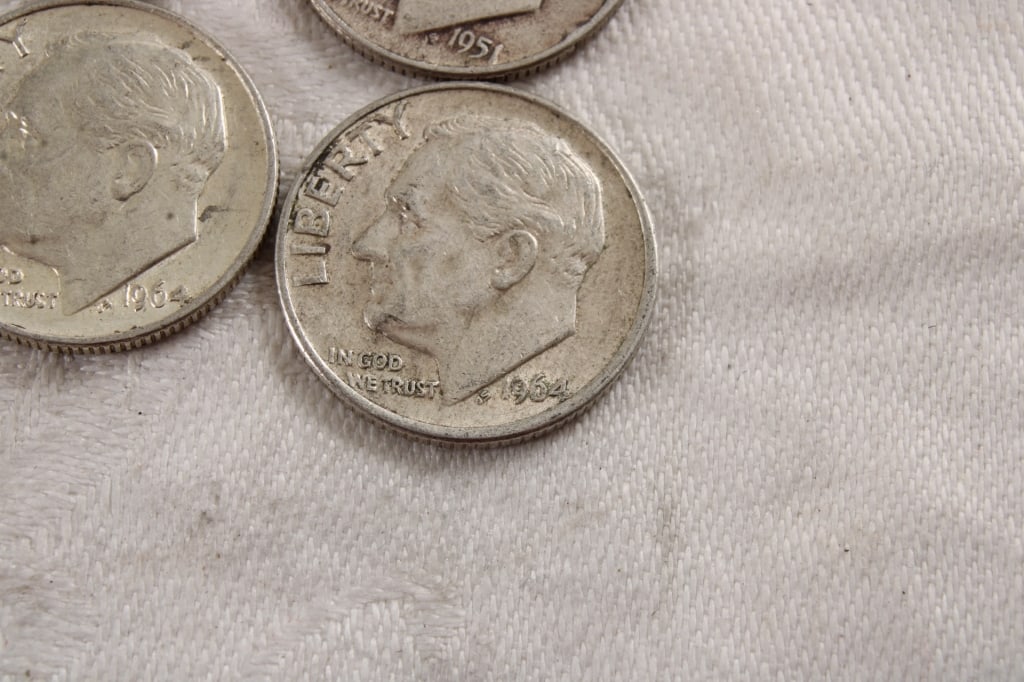 10 Roosevelt Silver Dimes - 7