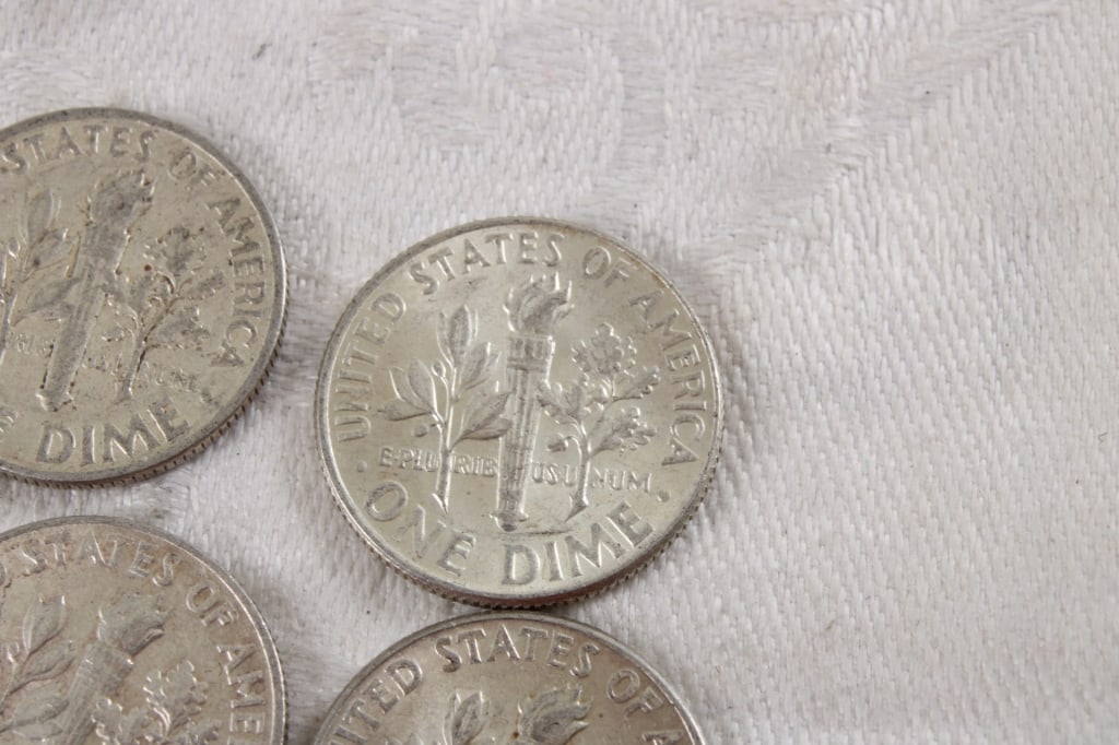 10 Roosevelt Silver Dimes - 12