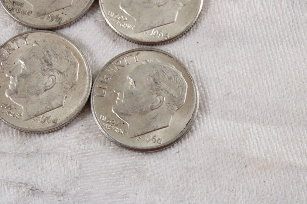 10 Roosevelt Silver Dimes - 7