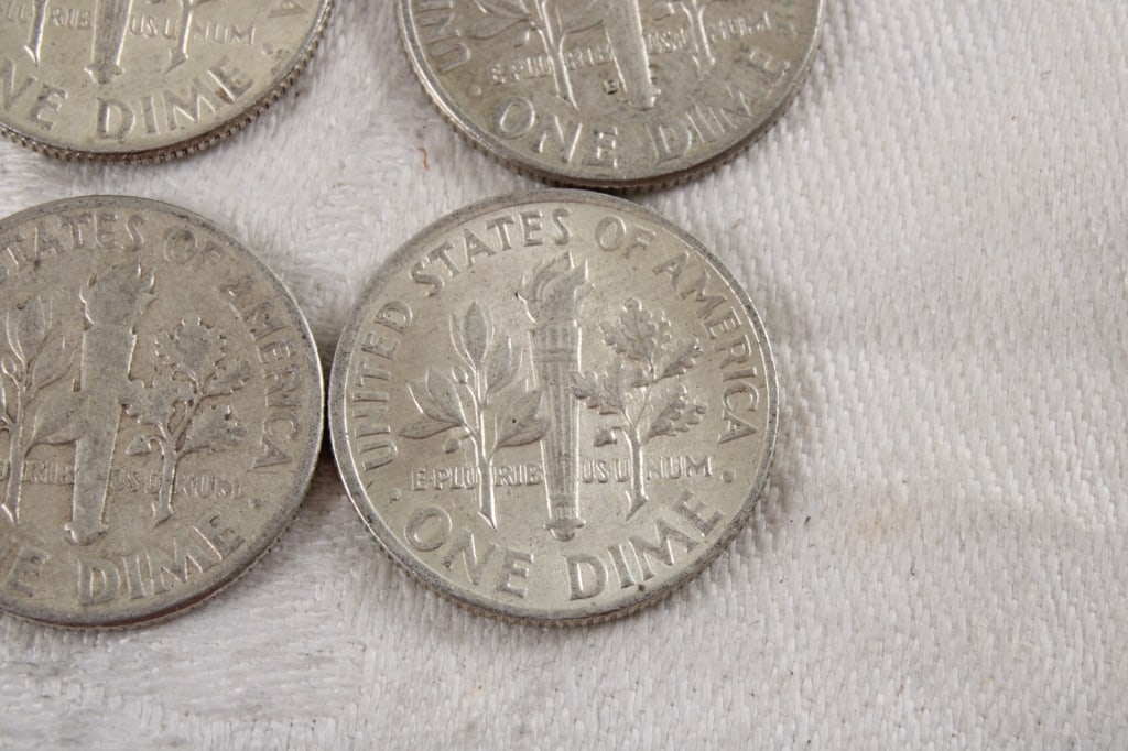 10 Roosevelt Silver Dimes - 13