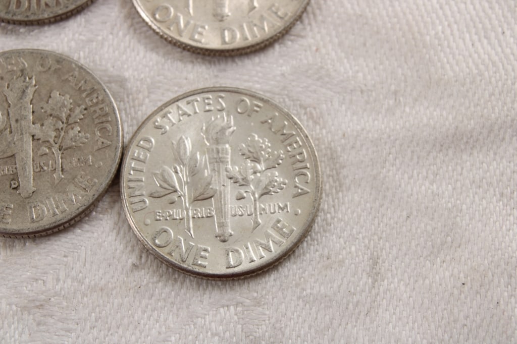 10 Roosevelt Silver Dimes - 13