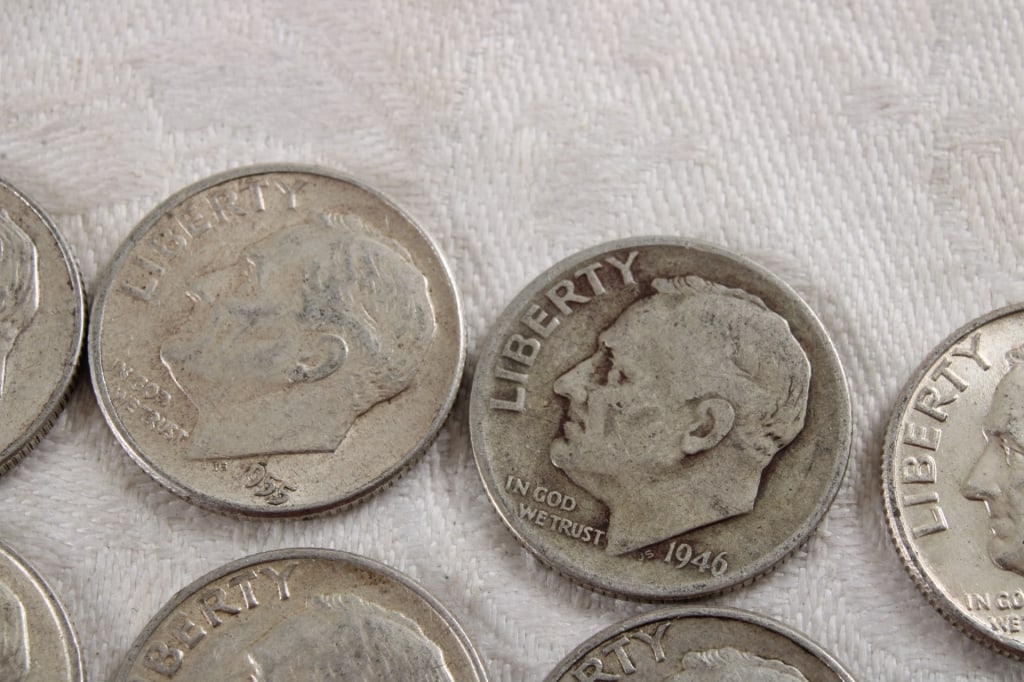 10 Roosevelt Silver Dimes - 4