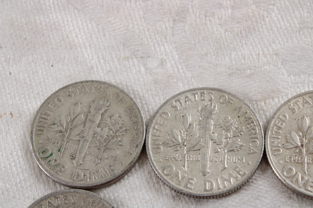 10 Roosevelt Silver Dimes - 8