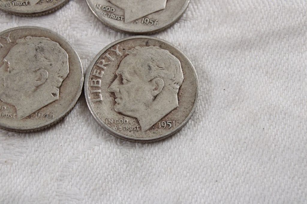 10 Roosevelt Silver Dimes - 7