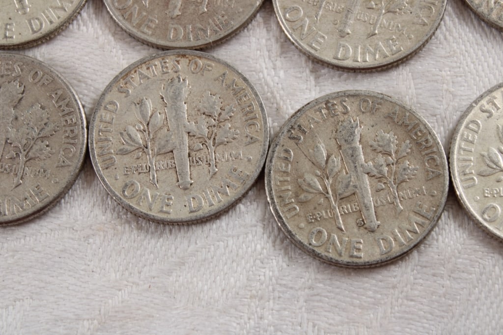 10 Roosevelt Silver Dimes - 11