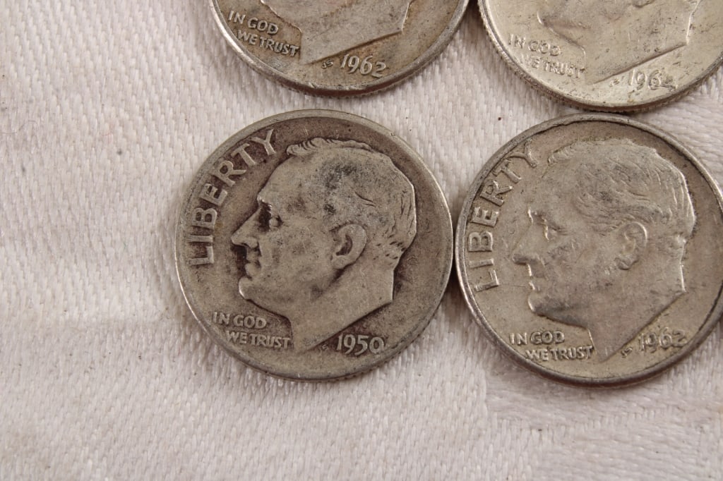 10 Roosevelt Silver Dimes - 3