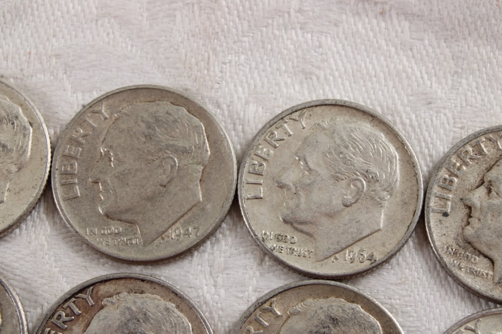 10 Roosevelt Silver Dimes - 4