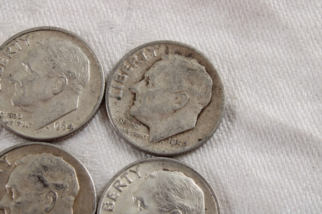 10 Roosevelt Silver Dimes - 6