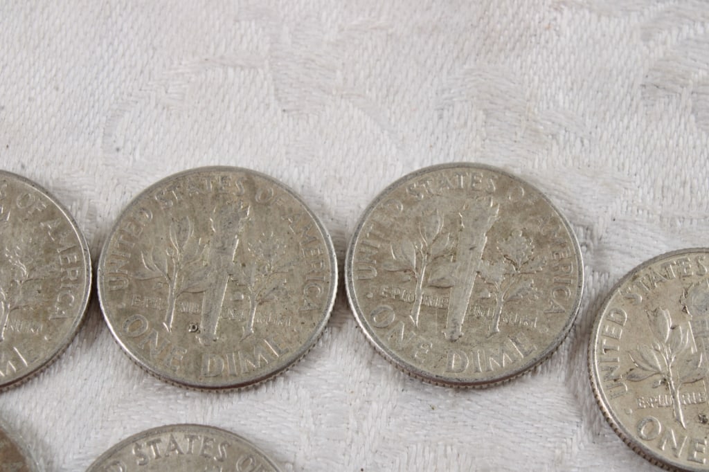 10 Roosevelt Silver Dimes - 10