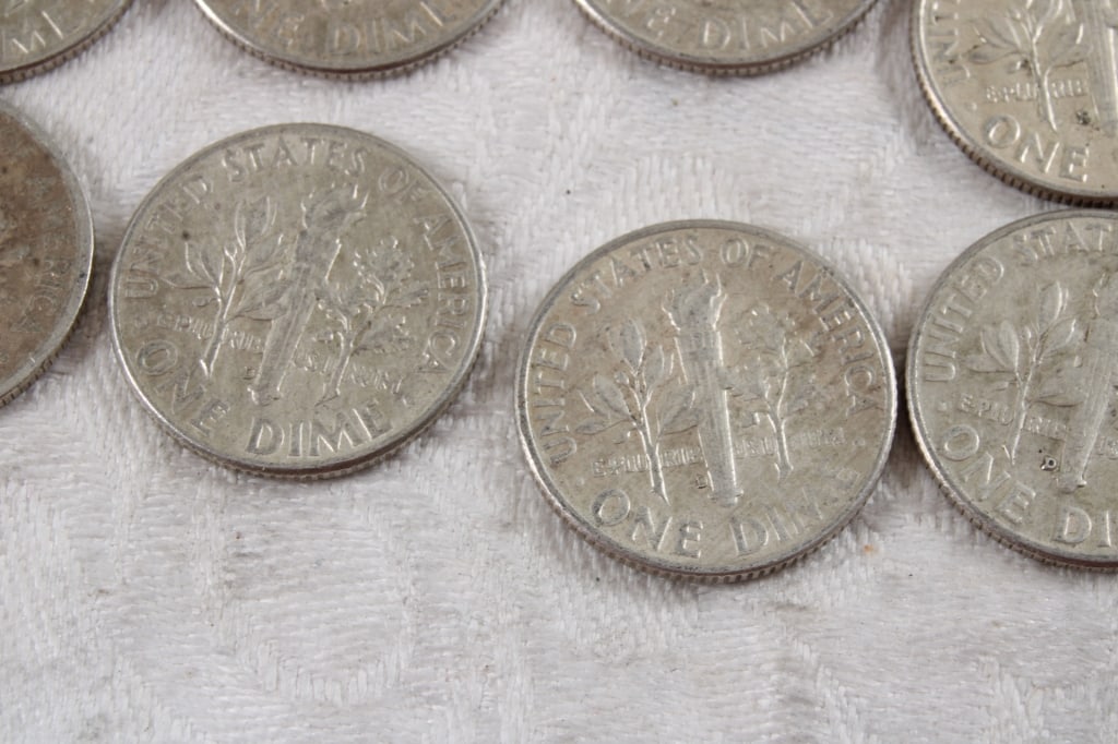 10 Roosevelt Silver Dimes - 11