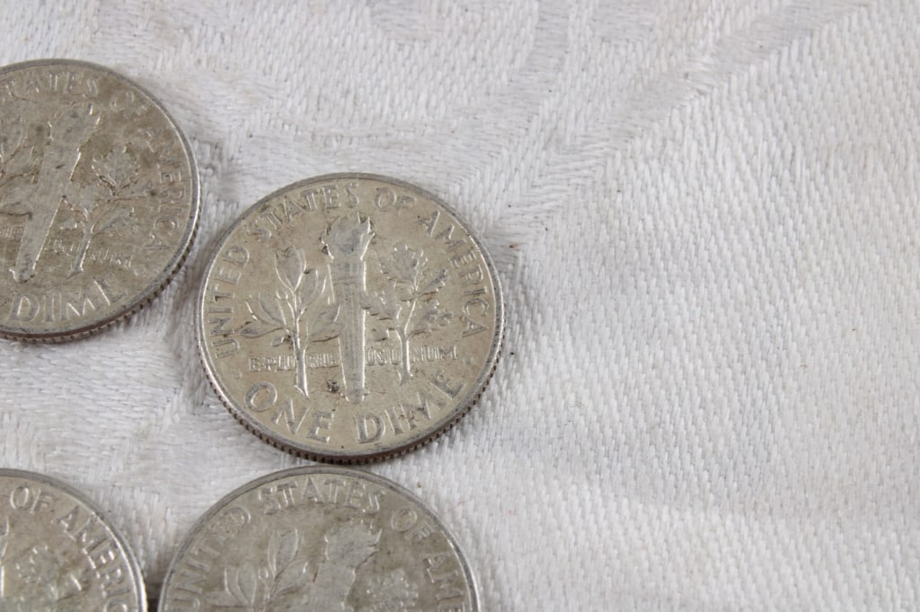 10 Roosevelt Silver Dimes - 12