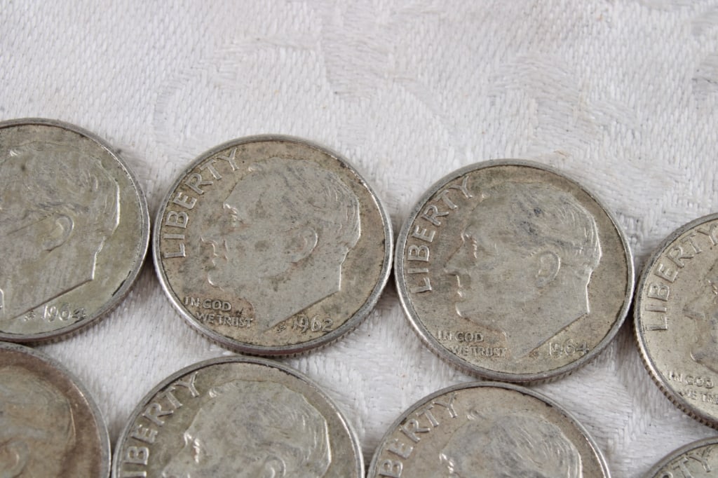 10 Roosevelt Silver Dimes - 4
