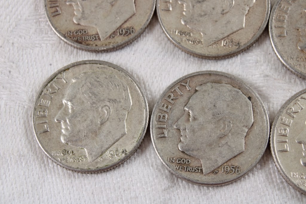 10 Roosevelt Silver Dimes - 3