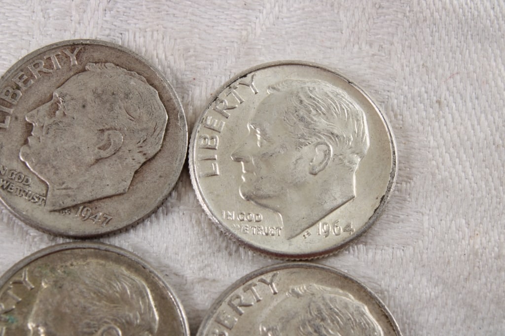 10 Roosevelt Silver Dimes - 6