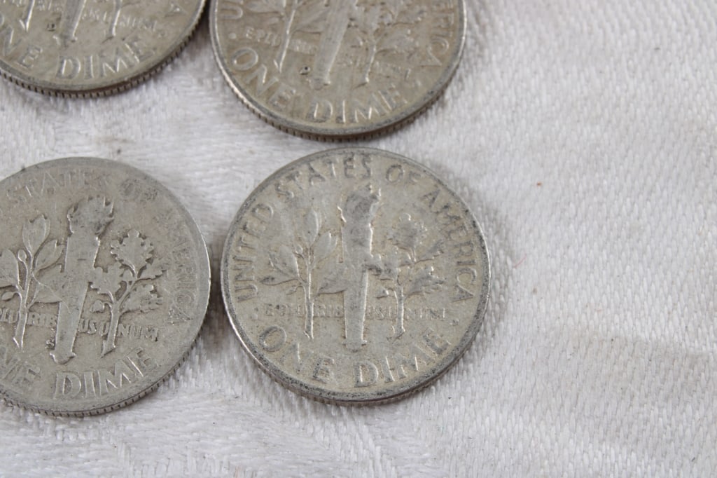 10 Roosevelt Silver Dimes - 13