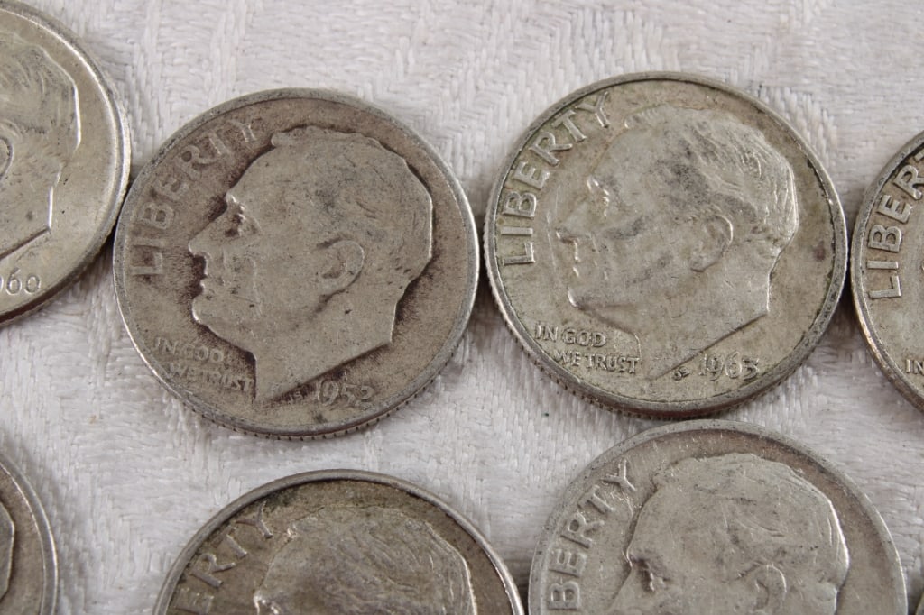 10 Roosevelt Silver Dimes - 4