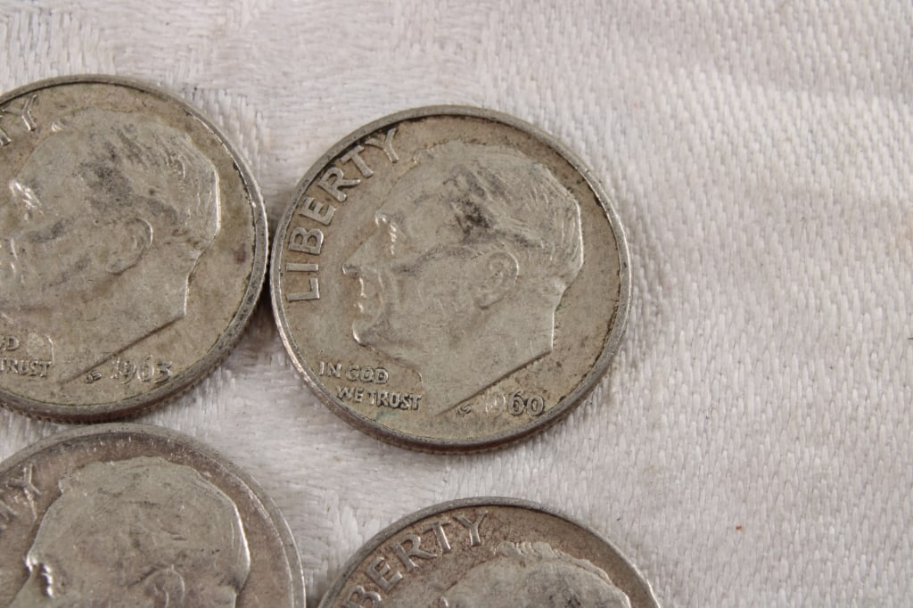 10 Roosevelt Silver Dimes - 6