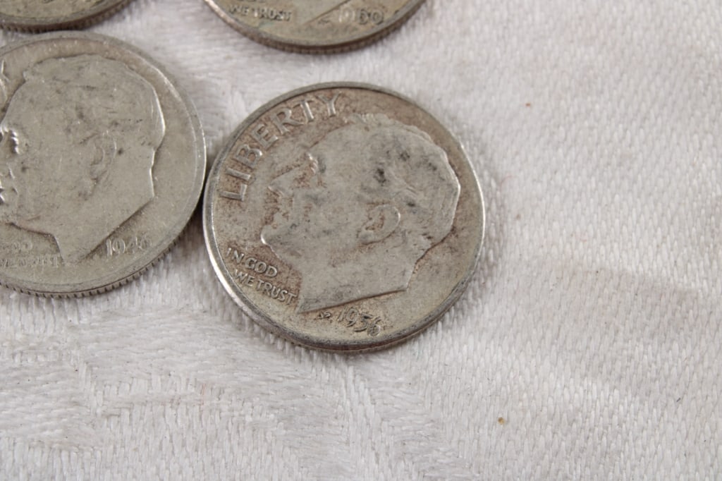 10 Roosevelt Silver Dimes - 7