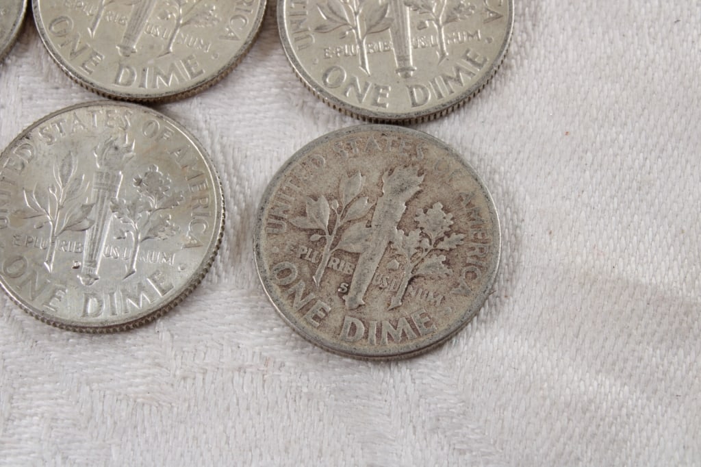10 Roosevelt Silver Dimes - 13