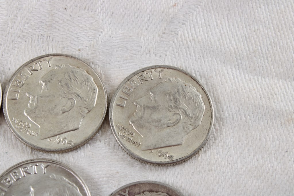 10 Roosevelt Silver Dimes - 7