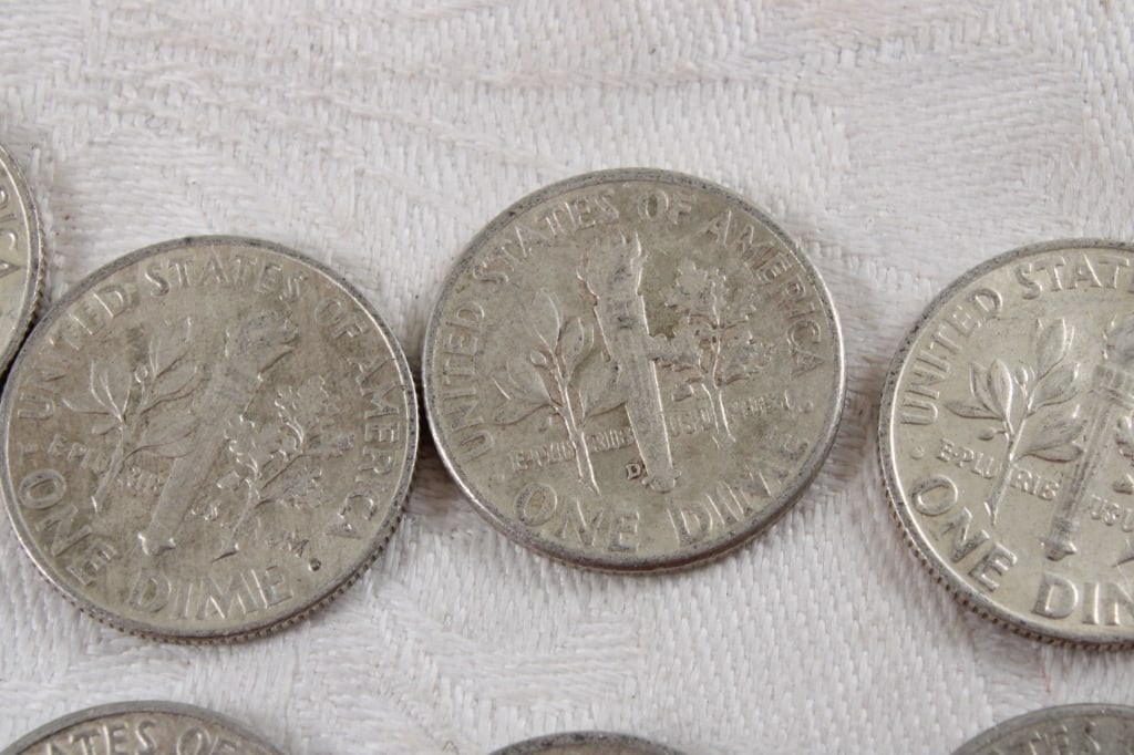 10 Roosevelt Silver Dimes - 10