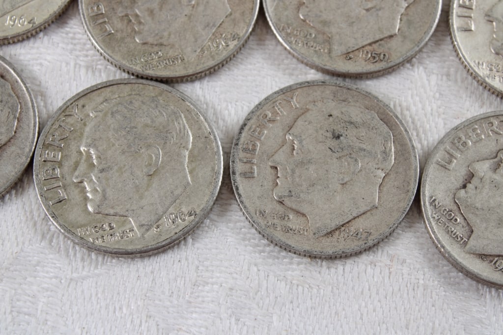 10 Roosevelt Silver Dimes - 4