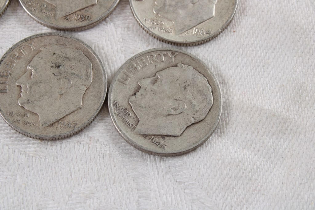 10 Roosevelt Silver Dimes - 7